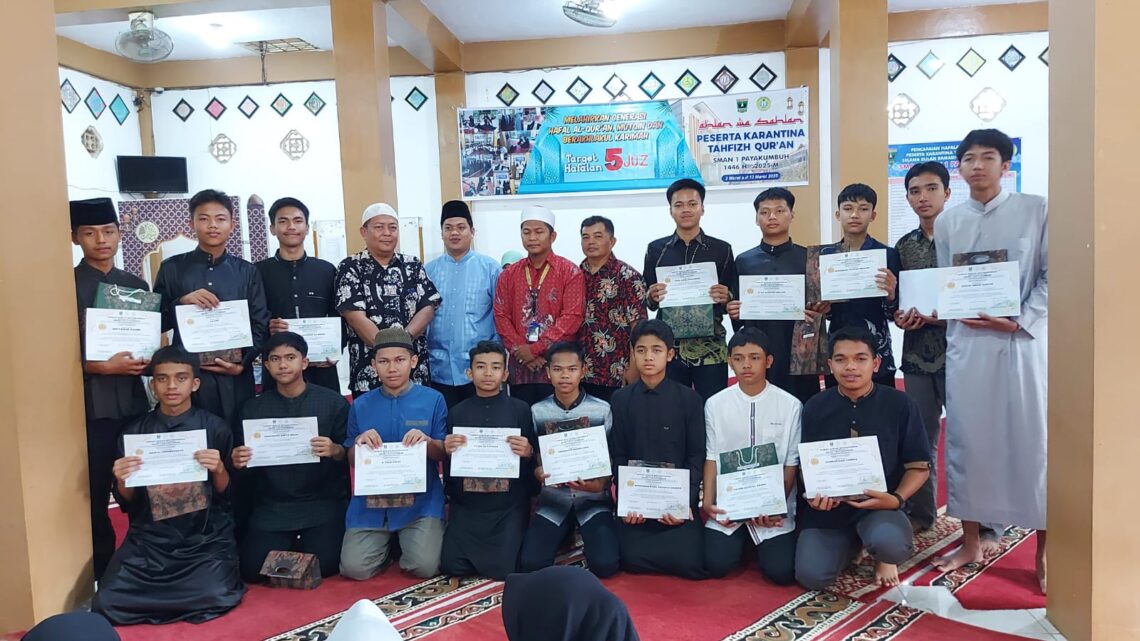 Karantina Tahfizh Ramadhan: 12 Hari Penuh Berkah di SMAN 1 Payakumbuh